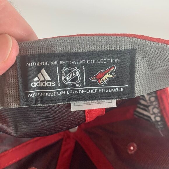 Arizona Coyotes NHL Red Adidas Relaxed Fit Strapback Hat - Picture 5 of 5